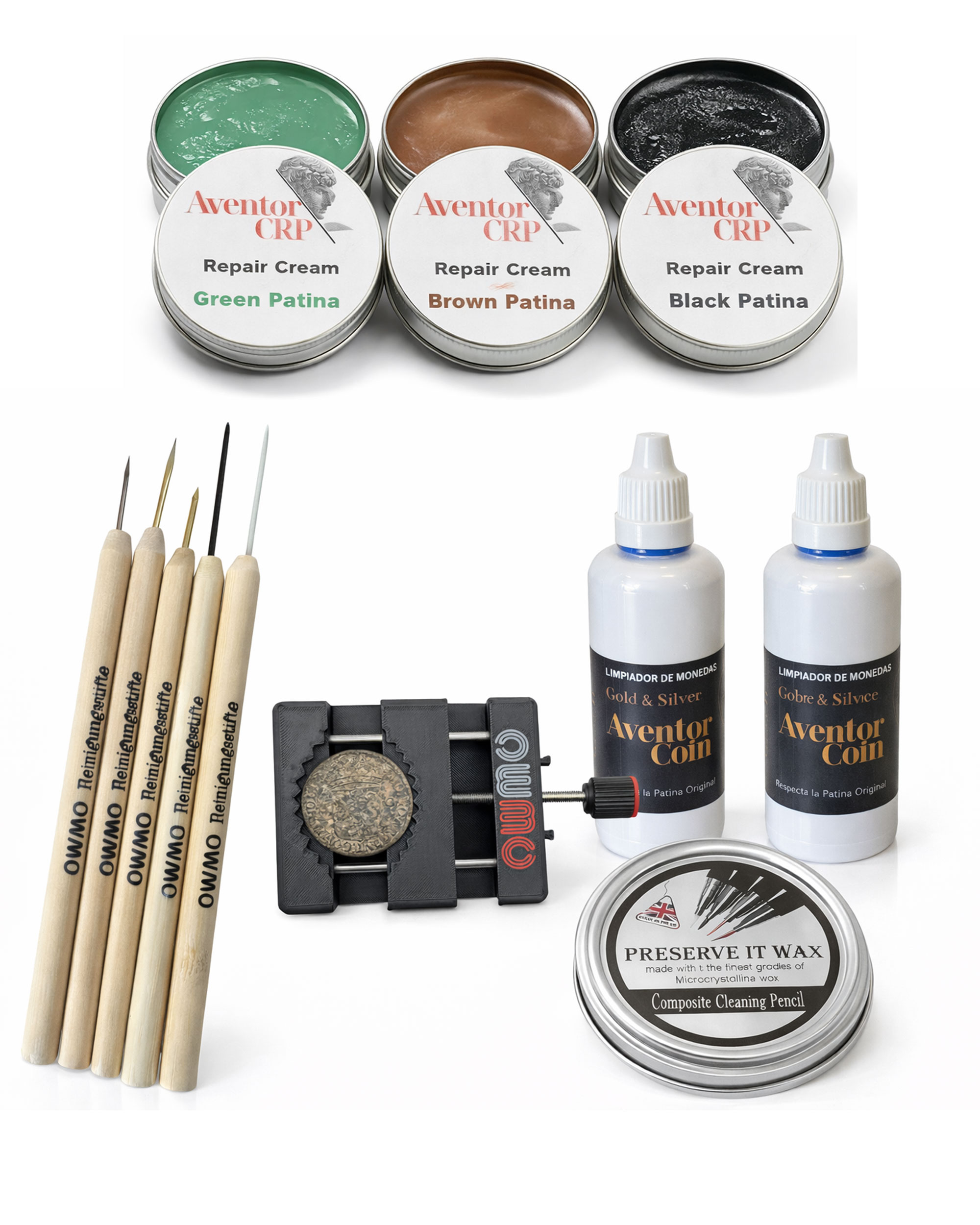 OWMO Reinigungsset für Funde XXL